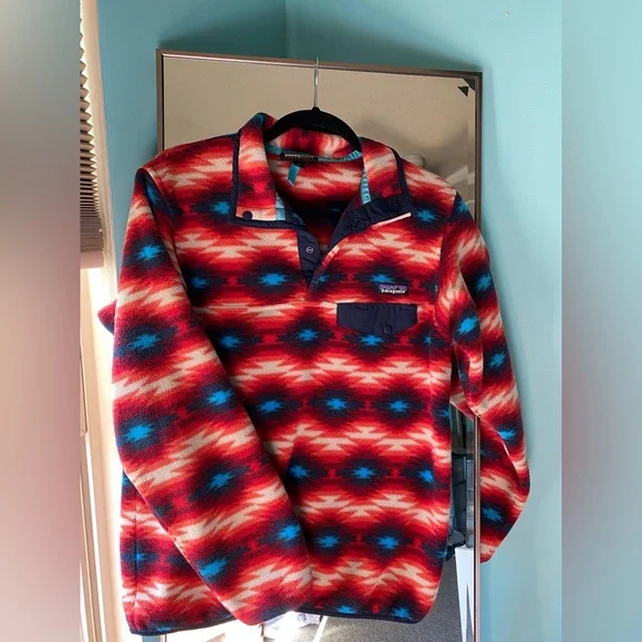 Patagonia Women’s Synchilla Snap-T Fleece Wild Desert Aztec Fleece - Picture 1 of 12
